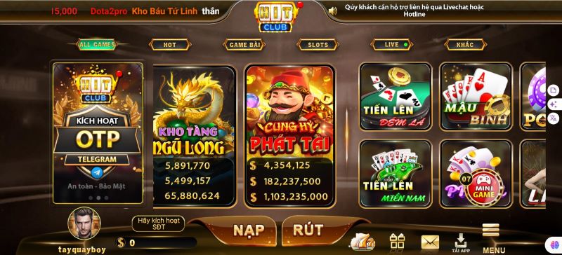 Giao diện cổng game cực kỳ bắt mắt 